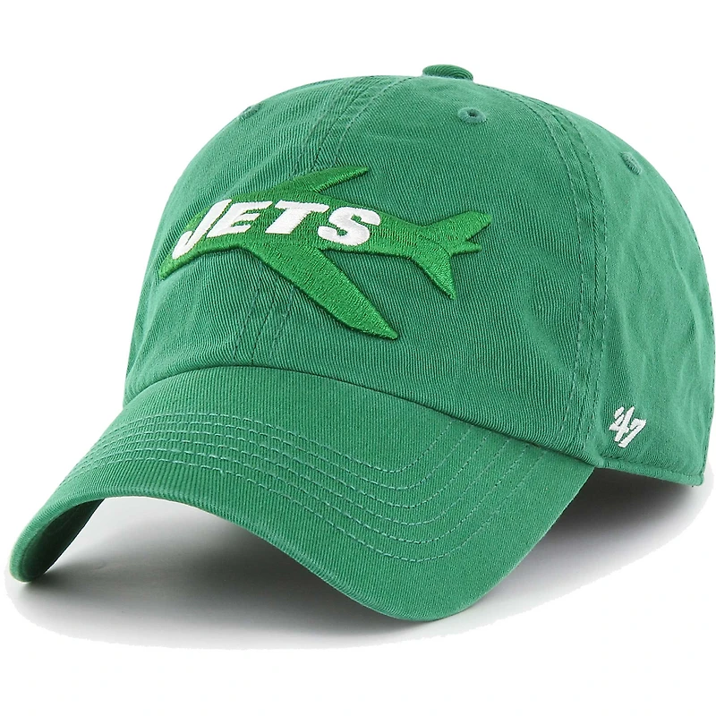 Men's '47 Kelly Green New York Jets Gridiron Classics Franchise Fitted Hat