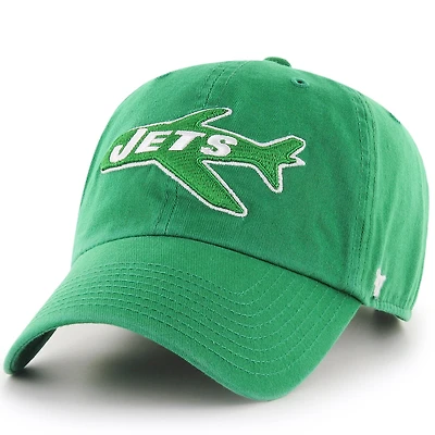 Men's '47 Kelly Green New York Jets Historic Clean Up Adjustable Hat