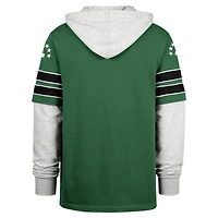Sweat à capuche pour homme « 47 Kelly Green » des New York Jets, motif double tête Blitz, cornerback