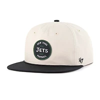 Casquette ajustable Payson Captain des New York Jets, modèle 47, naturelle, pour homme