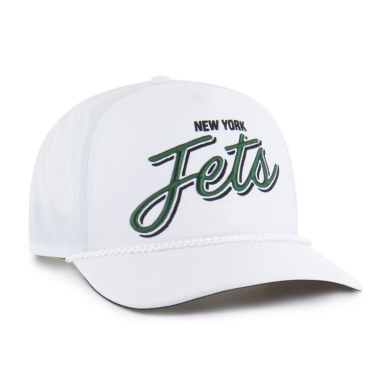Men's '47 White New York Jets Brrr Fairway Hitch Adjustable Hat