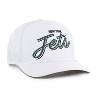 Men's '47 White New York Jets Brrr Fairway Hitch Adjustable Hat