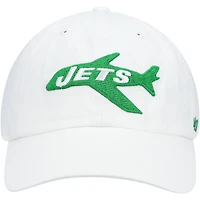 Men's '47 White New York Jets Clean Up Adjustable Hat