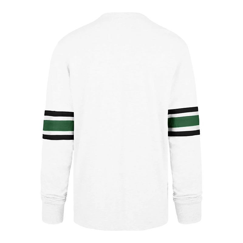 T-shirt à manches longues pour homme New York Jets Gridiron Throwback Premier Brex '47 blanc