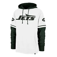Sweat à capuche blanc New York Jets Trifecta Shortstop '47 pour homme