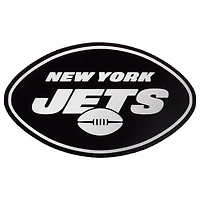 Men's Antigua Black/Gray New York Jets Metallic Logo Nova Polo