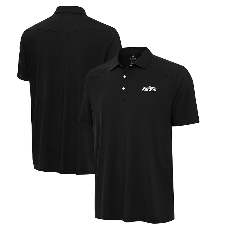 Polo Western noir Antigua pour homme des New York Jets