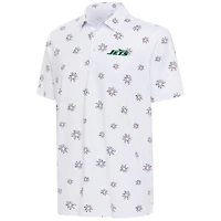 Polo blanc Antigua New York Jets Fireworks pour hommes