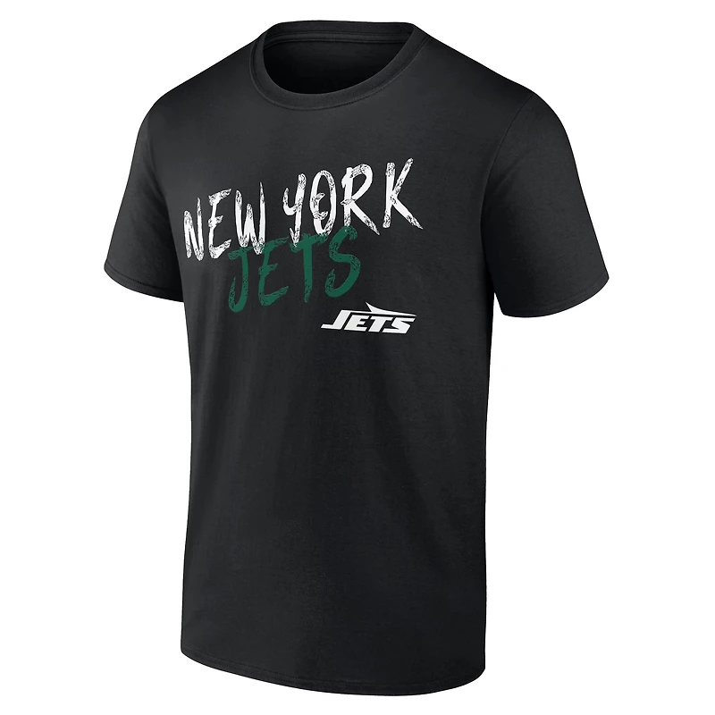 T-shirt noir pour homme New York Jets Hustle