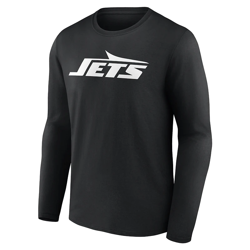 Men's New York Jets Team Authentic Personalized Name & Number Long Sleeve T-Shirt