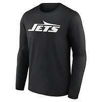 Men's New York Jets Team Authentic Personalized Name & Number Long Sleeve T-Shirt
