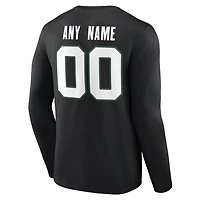 Men's New York Jets Team Authentic Personalized Name & Number Long Sleeve T-Shirt