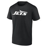 Men's Black New York Jets Team Authentic Personalized Name & Number T-Shirt