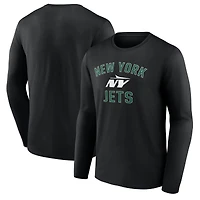 Men's  Black New York Jets Victory Arch Secondary Long Sleeve T-Shirt