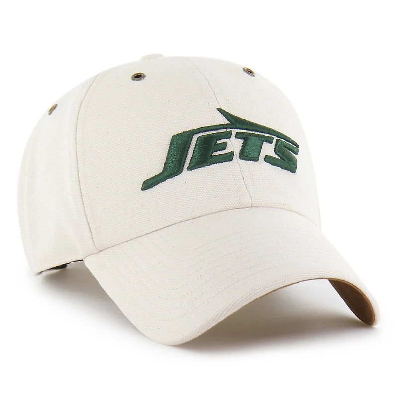 Men's Carhartt x '47 Natural New York Jets Undyed Clean Up Adjustable Hat