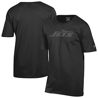 Men's Champion Black New York Jets Tonal Logo T-Shirt