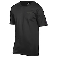 T-shirt Champion noir avec logo ton sur des New York Jets pour homme