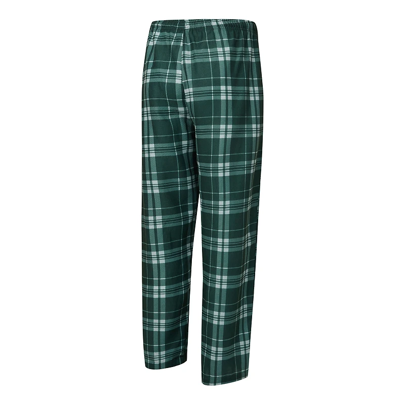 Men's Concepts Sport Green/Heather Gray New York Jets Regulate Long Sleeve T-Shirt and Plaid Pant Set