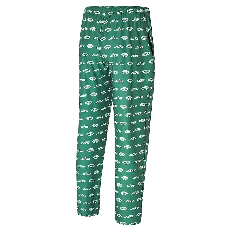 Men's Concepts Sport Green New York Jets Record Throwback All Over Knit Pants