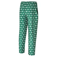 Men's Concepts Sport Green New York Jets Record Throwback All Over Knit Pants