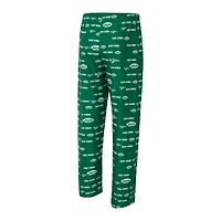 Pantalon en tricot à imprimé mosaïque rétro New York Jets Sport Green pour homme