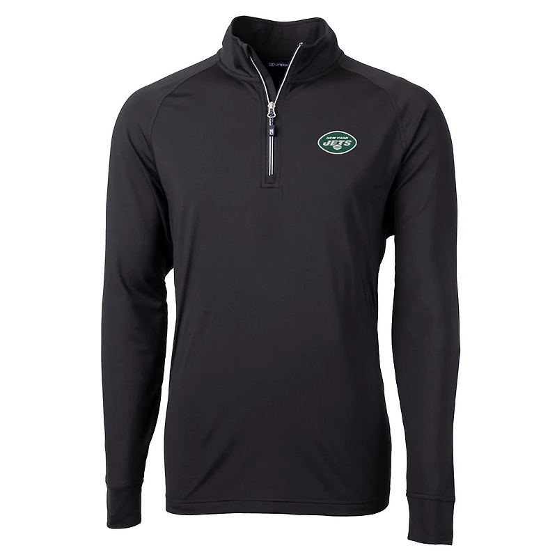 Veste à enfiler en tricot écologique noir Cutter & Buck des New York Jets pour homme