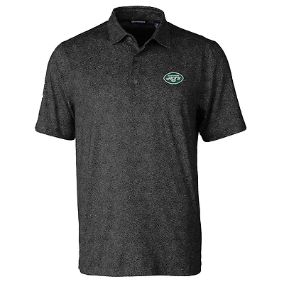 Polo extensible noir à imprimé Pike Constellation des New York Jets pour homme Cutter & Buck