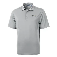 Polo homme gris Cutter & Buck à logo rétro des New York Jets, en piqué écologique recyclé, taille grande et