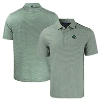 Polo recyclé extensible à double bande Forge Eco pour homme, vert/blanc, Cutter & Buck, New York Jets Helmet