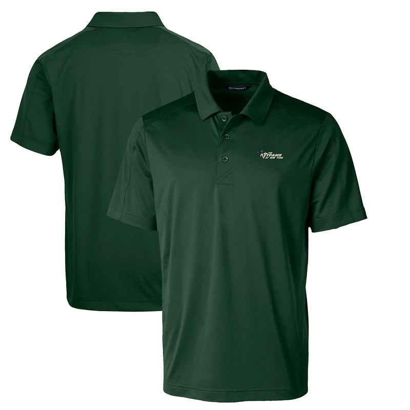 Polo extensible texturé à logo rétro des New York Jets pour homme, vert Cutter & Buck