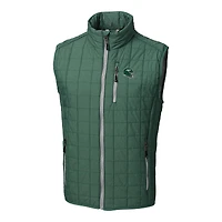 Gilet matelassé isolant entièrement zippé Rainier PrimaLoft Eco pour homme, vert chasseur, avec casque des New York Jets