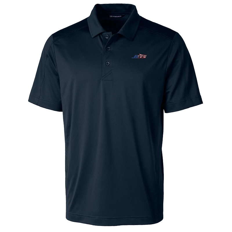 Polo homme Cutter & Buck bleu marine New York Jets Americana Prospect Eco texturé extensible recyclé