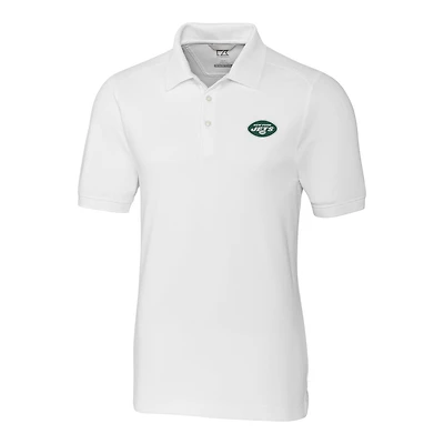 Polo Advantage blanc pour homme des Jets de New York, Cutter & Buck