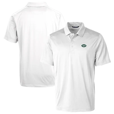 Polo extensible texturé Prospect blanc des New York Jets pour homme, Cutter & Buck