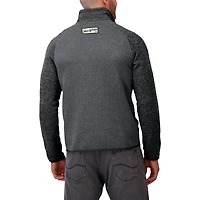 Men's Darius Rucker Collection by Fanatics Black New York Jets Tonal Raglan Quarter-Zip Top