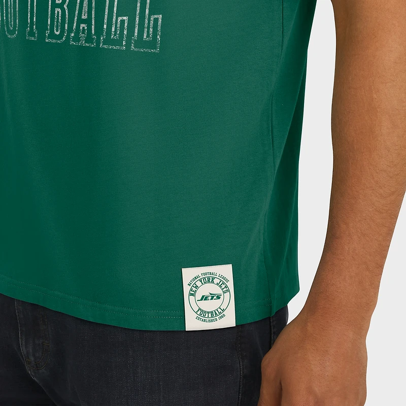 T-shirt de football à manches rayées vert des New York Jets pour homme, collection Darius Rucker par Fanatics