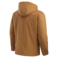 Men's Darius Rucker Collection by Fanatics Tan New York Jets Canvas Full-Zip Hoodie Jacket