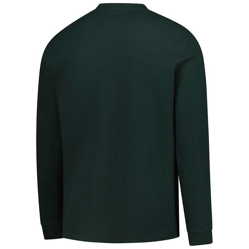 Men's Dunbrooke  Green New York Jets Cavalier Waffle Long Sleeve T-Shirt