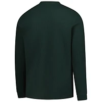 Men's Dunbrooke  Green New York Jets Cavalier Waffle Long Sleeve T-Shirt