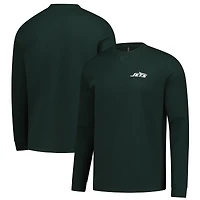 Men's Dunbrooke  Green New York Jets Cavalier Waffle Long Sleeve T-Shirt