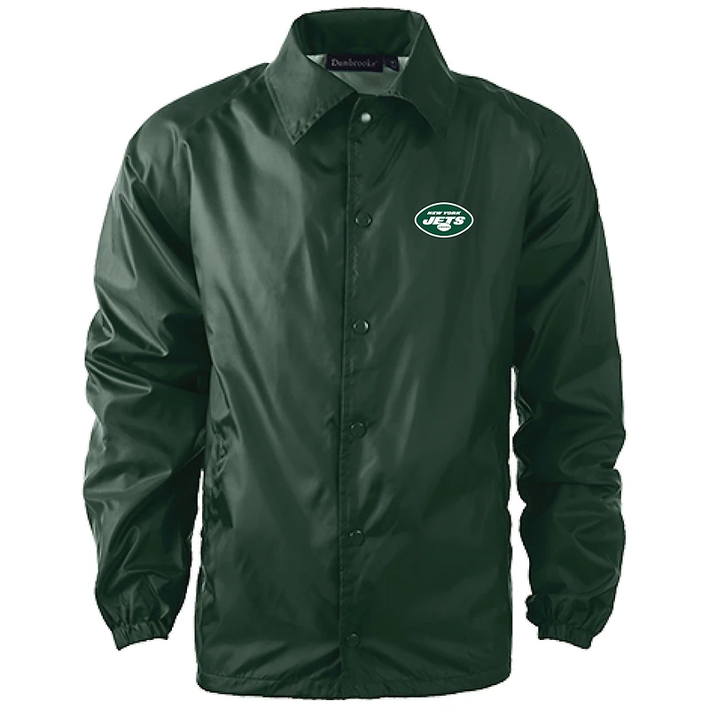 Coupe-vent classique à boutons-pression Dunbrooke Green New York Jets pour homme
