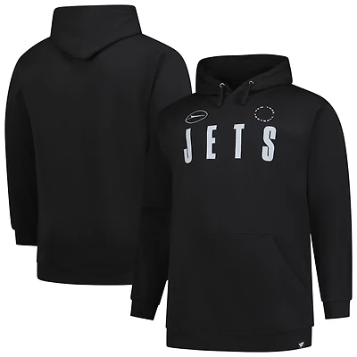 Men's Fanatics Black New York Jets Big & Tall Chip Shot Hoodie