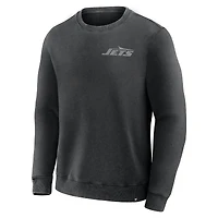 Men's Fanatics Black New York Jets Deep Route Pullover Sweatshirt