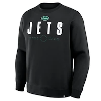 Men's Fanatics Black New York Jets Direct Handoff Legacy Pullover Sweatshirt