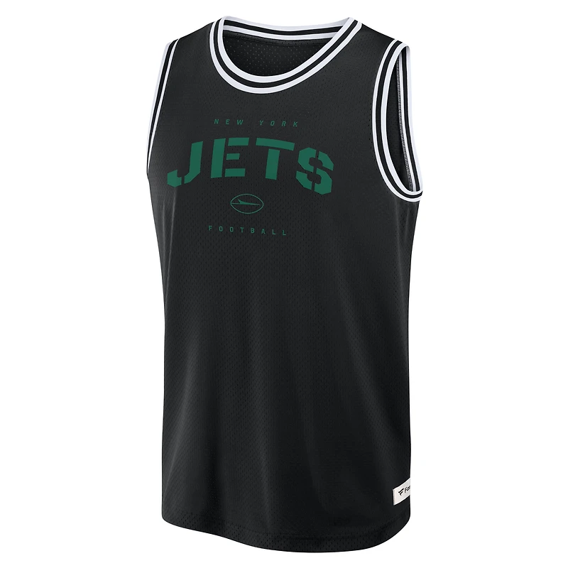 Men's Fanatics Black New York Jets Elements Future Ground Jersey Tank Top
