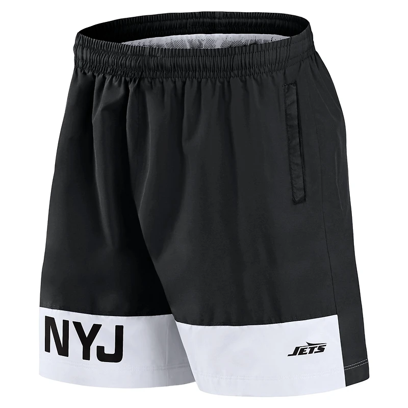 Men's Fanatics Black New York Jets Elements Shorts