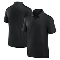 Polo noir Fanatics pour homme avec logo monochrome Front Office Move des New York Jets