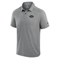 Polo technique noir Fanatics pour homme des New York Jets