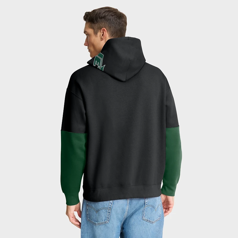 Men's Fanatics Black New York Jets Helmet Alt Pullover Hoodie