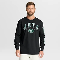 Men's Fanatics Black New York Jets Hometown Sweep Legacy Long Sleeve T-Shirt